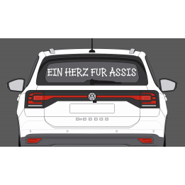 Meta-Title: Autoaufkleber "Ein Herz für Assis" kaufen | Premium Heckscheiben-Sticker